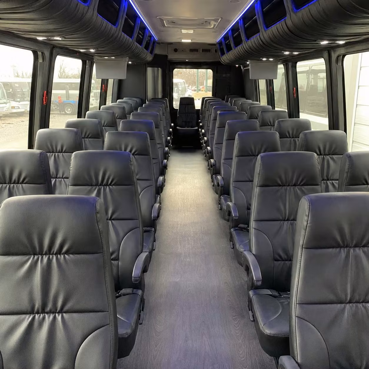 28 passenger minibus interior