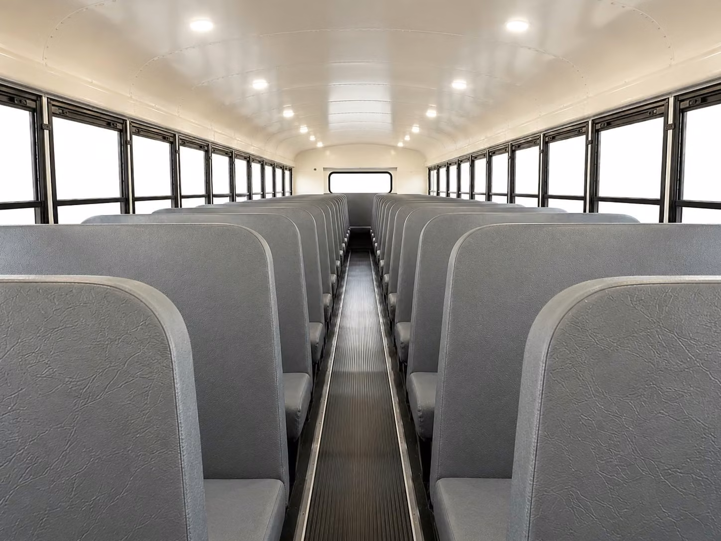 school bus inside